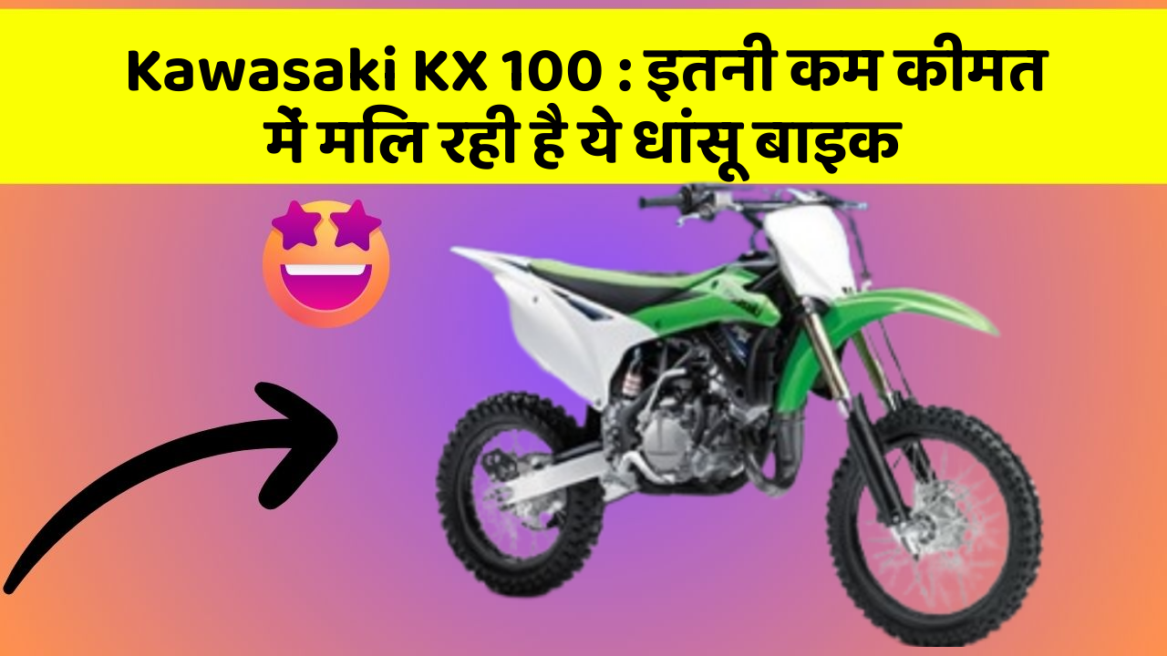 Kawasaki KX 100: इतनी कम कीमत में मिल रही है ये धांसू बाइक